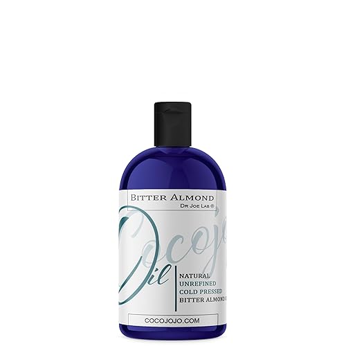 Aceite de almendras amargas 8 onzas 100 puro sin refinar prensado en frío sin OMG vegano extra virgen totalmente natural perfecto para cuerpo