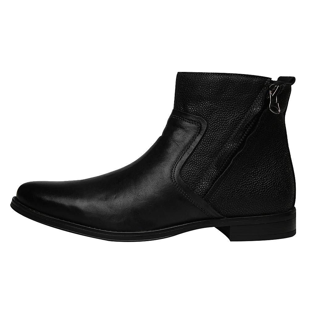 Hombres Piel Genuina Occidental Vendimia Chukka Chelsea Derby Botas Cremallera Botines