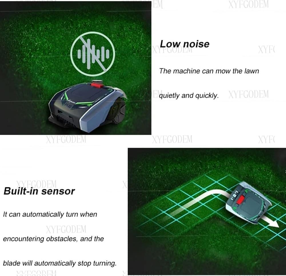 Robot Cortacésped Automático para Jardín Grande hasta 1500 m², Navegación Inteligente por Satélite, Maneja Pendiente del 25%, Ultra Silencioso 60 dB, Impermeable, Control App