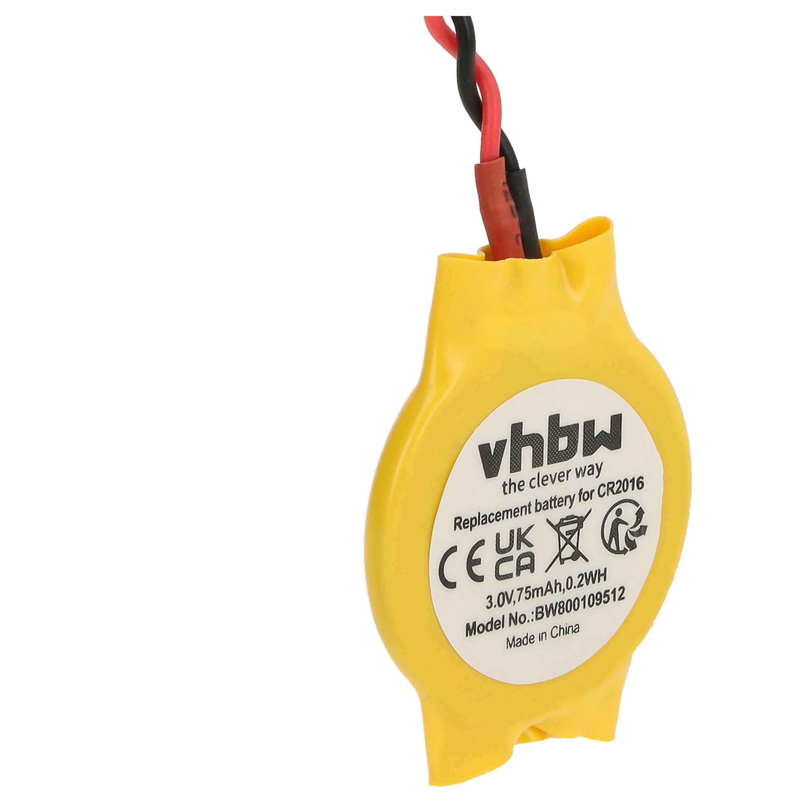vhbw Bateria BIOS kompatybilna z HP/CompaQ NX6110 | NX8220 komputer notebook (75 mAh, 3 V, Li-Ion) - zamiennik dla Cr2016