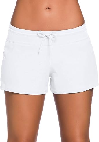 ChinFun Womens Board Shorts Swimswear Bottoms Tankini Swim Bathing Briefs Swimsuit Boardshorts Beach Trunks with Liner