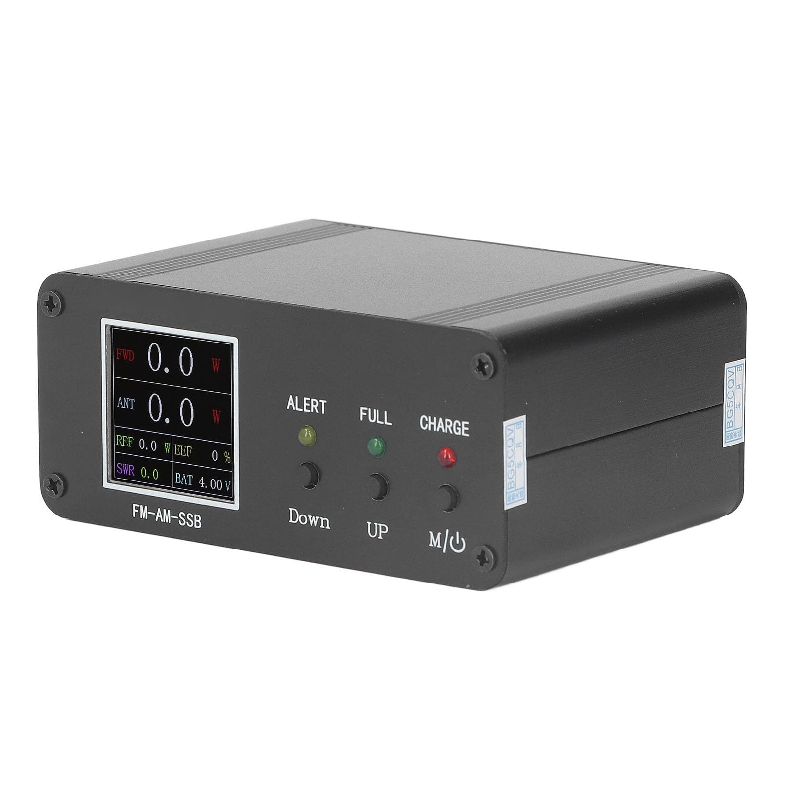 Misuratore SWR 120 W 1,8 a 54 Mhz, Schermo a Colori 240x240, Tester di Potenza FM AM SSB con Allarme per Display Chiaro e Trasporto Facile