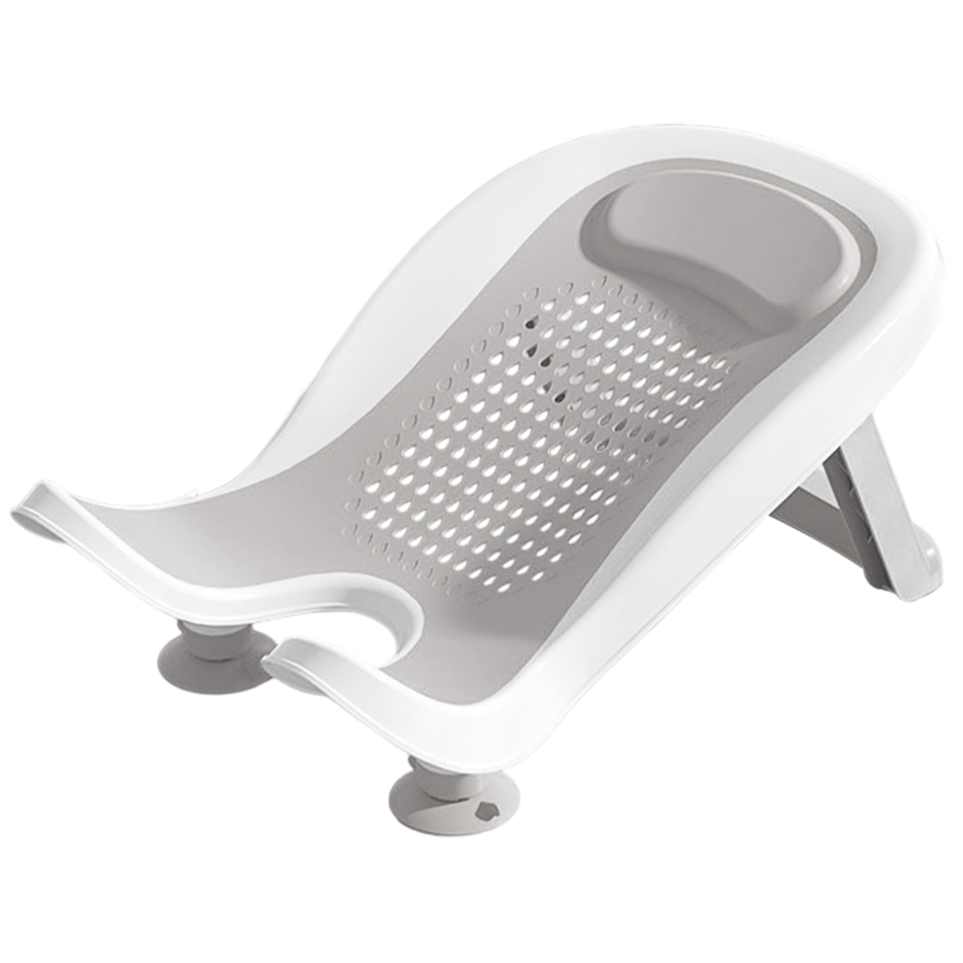 Baby Sink Bad mit Saugnapfbecher, multifunktionales tragbares Waschbecken Babybad mit faltbaren Beinen, Waschwerkzeug für das Gesamtbetrieb für die tägliche Badewanne, Grau, Produkt, Produkt