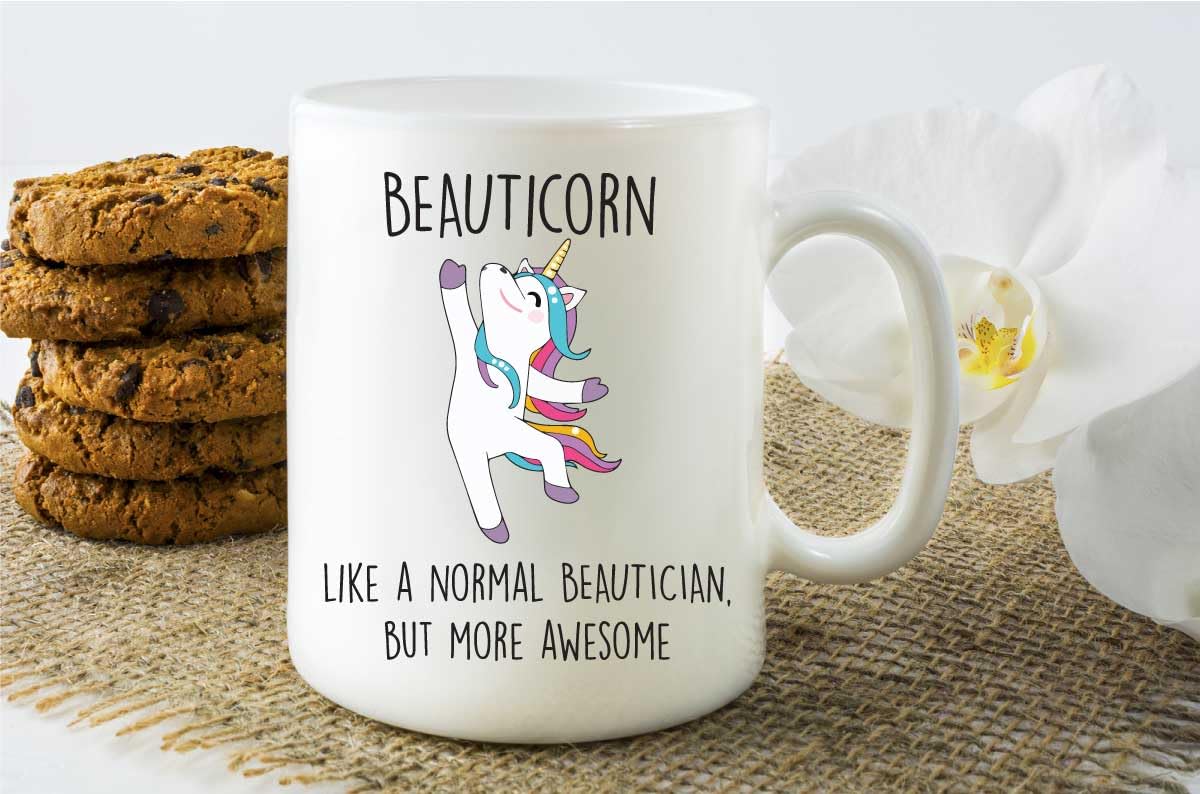 60 Second Makeover Limited Beauticorn Mug Beautician Mothers Day Funny Mug Present Thank You Awesome Beautician Beauty Therapist
