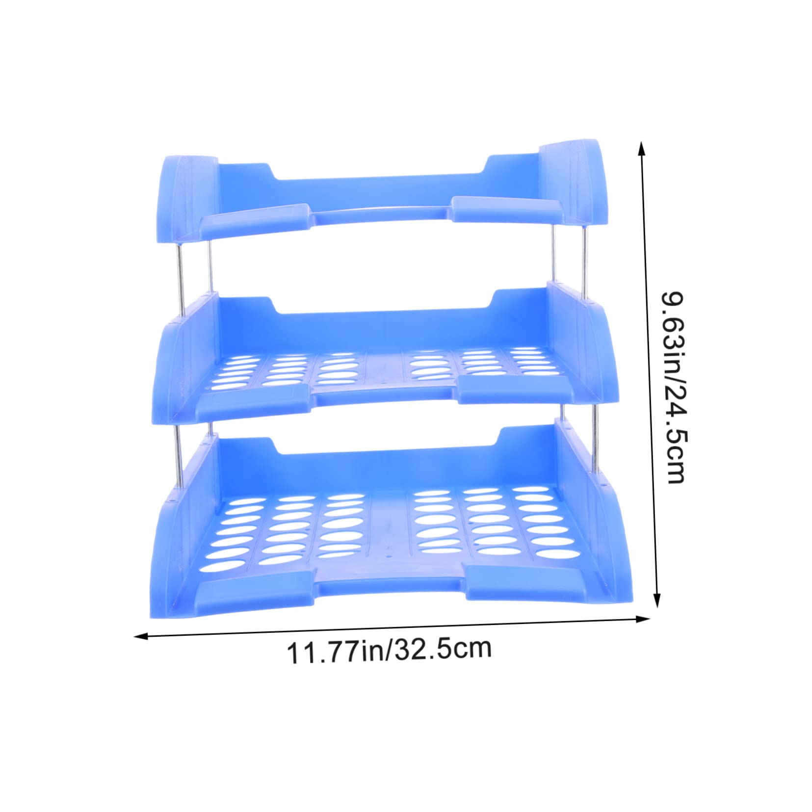 DOITOOL Paper Tray Organizer for Desk File Folder Rack for Efficient Document Storage for Office School and Home Use Keeps Your Workspace Tidy and Spacious