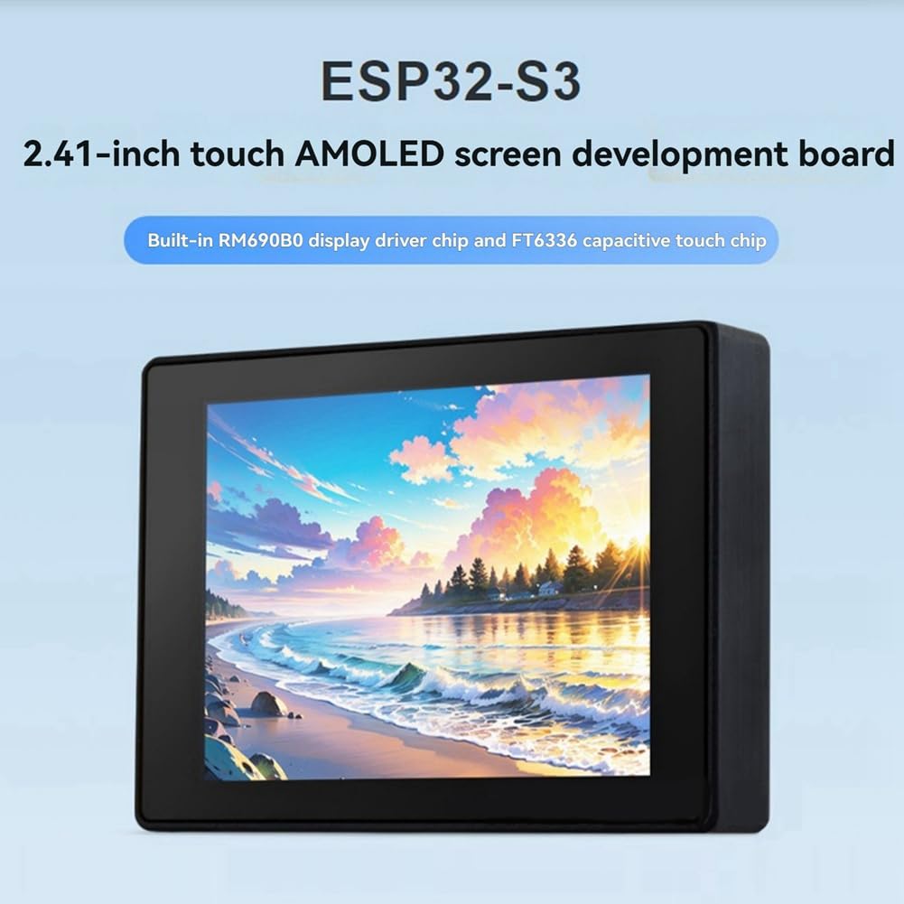 S3 AMOLED Écran tactile 2,41" 600 x 450 avec étui pour HMI LVGL GUI ESP-IDF
