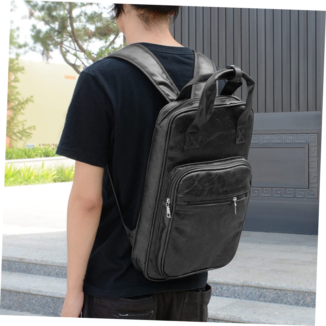 Borsa per Bacchette da Batteria in Pu+ Cotone + 420d, Resistente e Capiente per Spartiti e Libri, per Studenti e Insegnanti