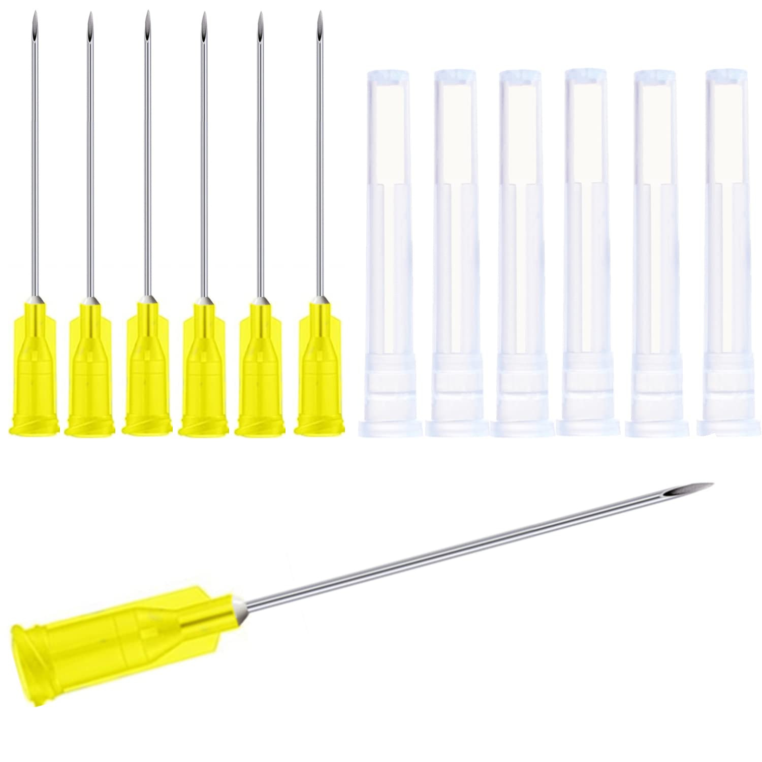 100Pack 20Ga 1Inch/25mm with Cap Dispensing Needla Accessories Disposable Lab Supplies, Individually Sealed Wrapped — Amazon image 12