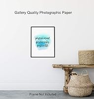 Vista 8 de Positive Mind Unframed Wall Art Print - Watercolor Typography - Makes a Great Gift for Home Decor - Inspirational and Motivational - Ready to Frame