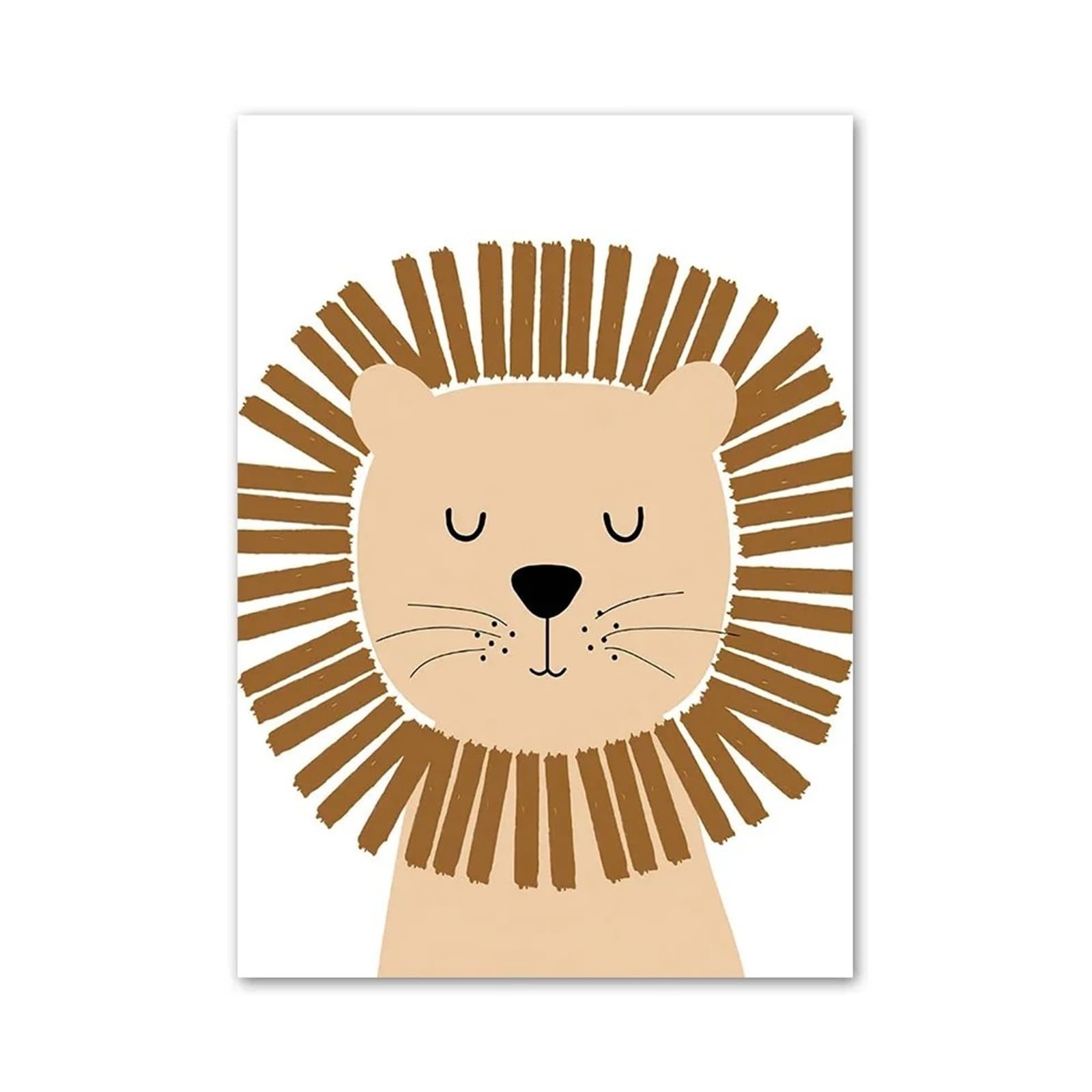 Xenite A Wall Rt Canvas Prints Canvas Painting Lion Tiger Giraffe Rainbow Dream Quote Nordic Posters Nd Prints Wall Rt Wall Pictures For Baby Kids Room Decor(,50X70cm)