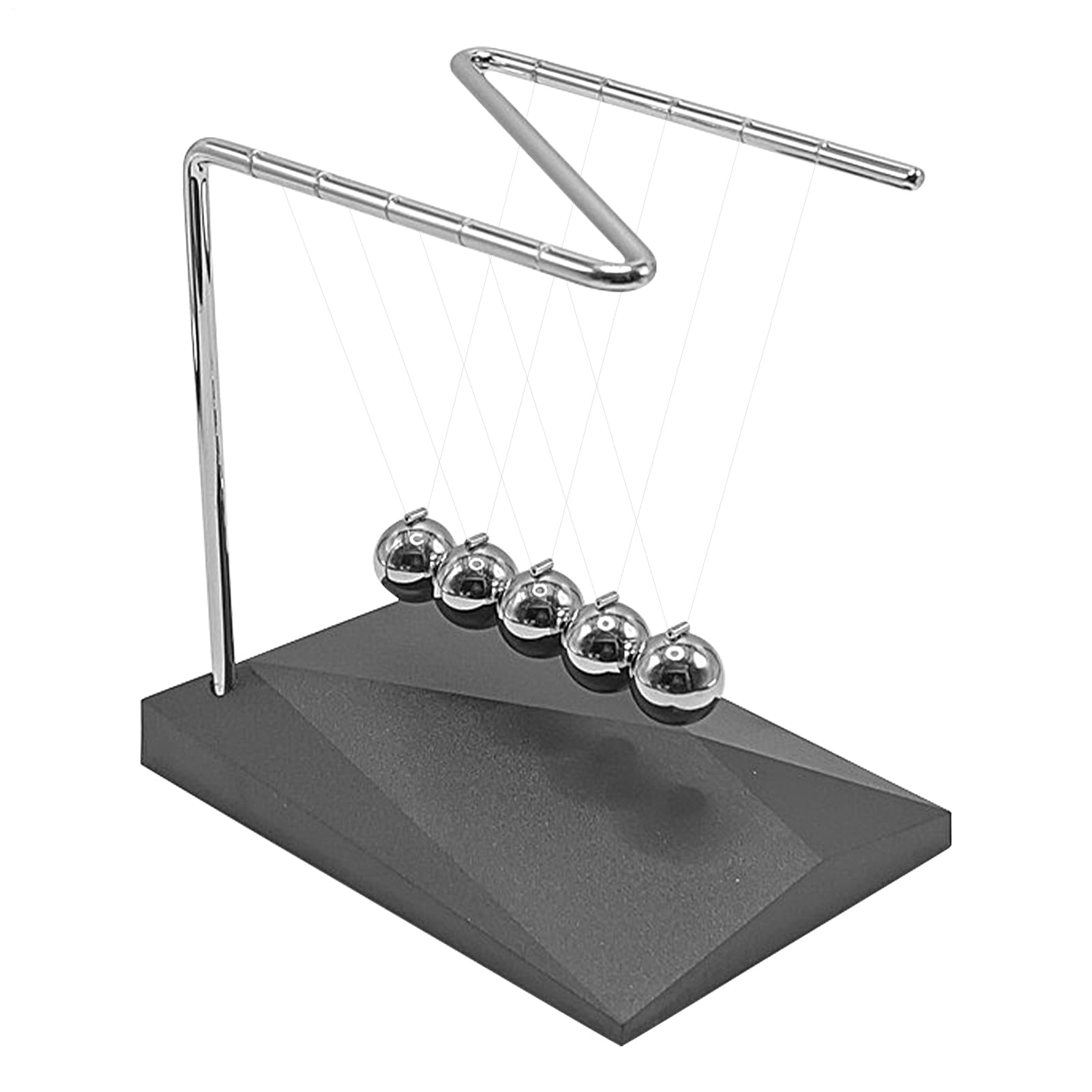 Wahadło kołyski Newtona, kołyska Newtona, Cradle Balance Balls, zabawka biurowa z ciągłym ruchem - zabawki fizyczne, fajne gadżety naukowe, huśtawka stalowa wahadła kulkowego