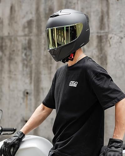 Miniatura 6 de ILM - Cascos de motocicleta de cara completa para hombres y mujeres, para deportes motorizados, moto, calle, carreras, aprobados por DOT, Modelo