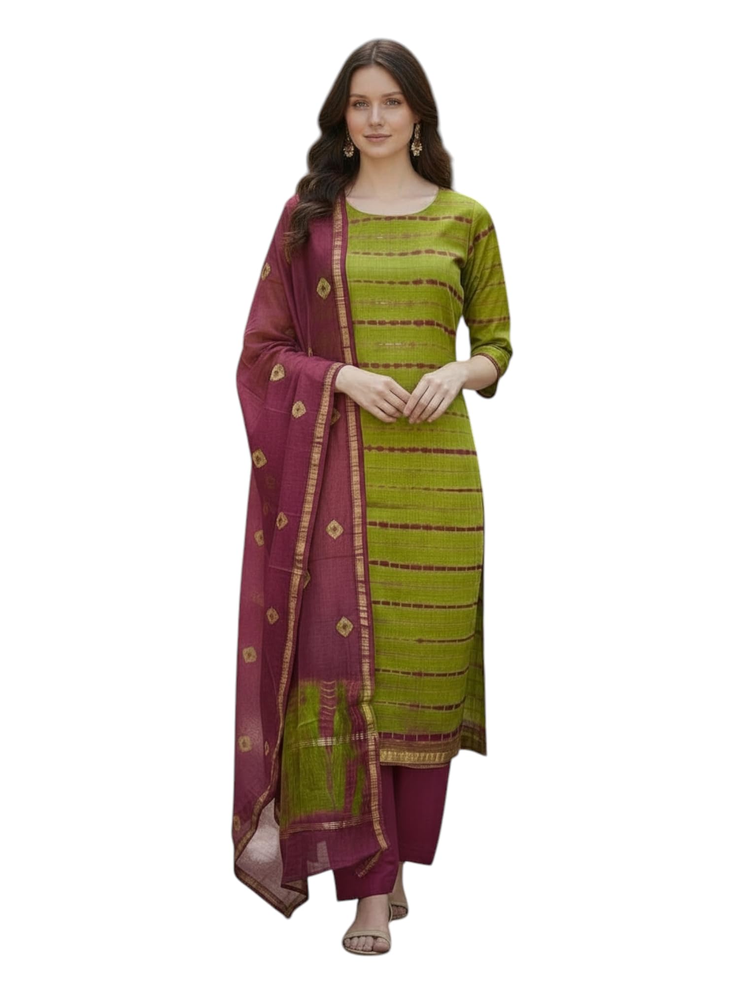 exclusive tie and dye pure chanderi silk unstitched suit set with cotton bottom CHSSDM0045-image-46