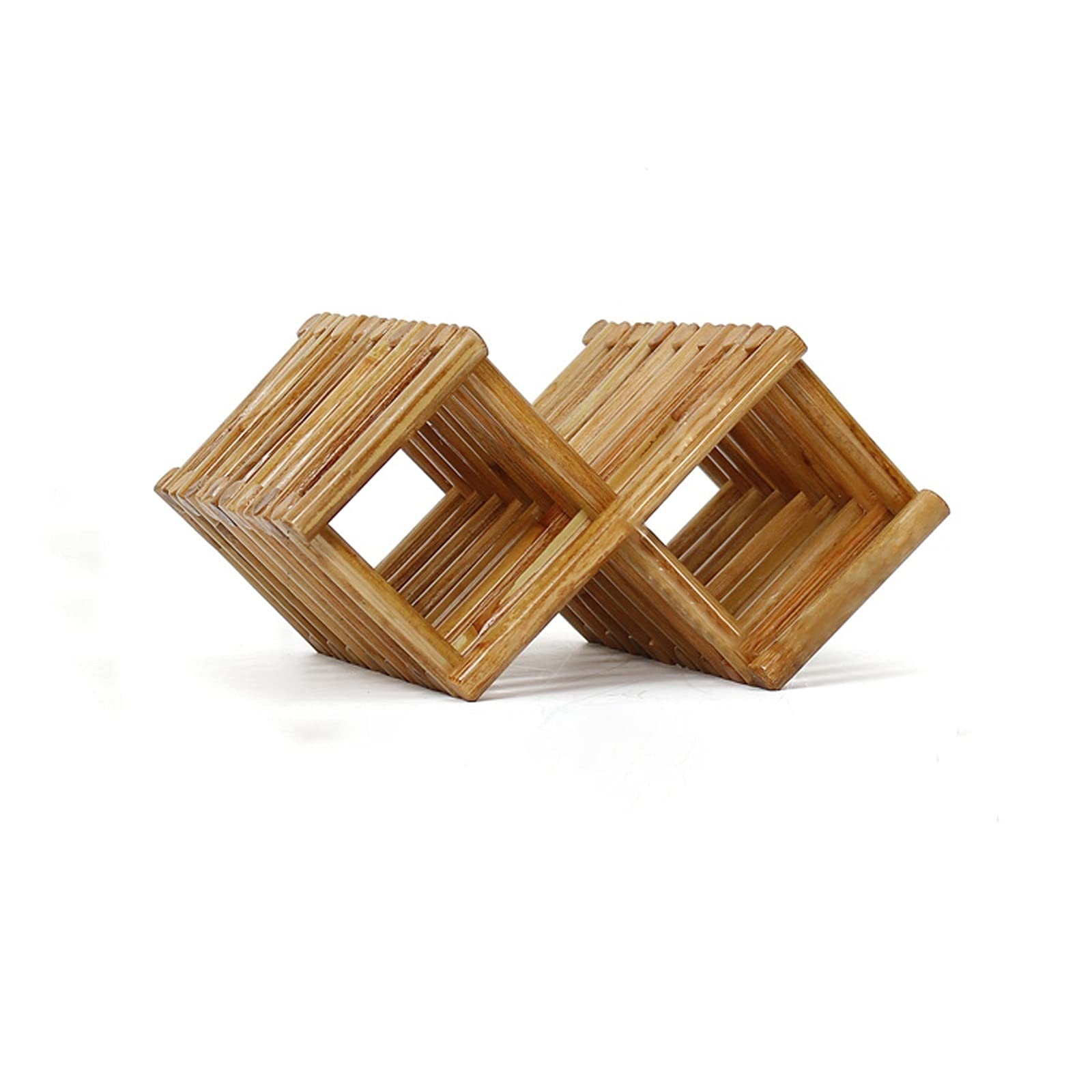Wine Rack/Wine Storage Rack Wine Rack, Legno Wine Rack bagagli Banco di cucina, impilabile in legno Cantina Rack, Free Standing basamento del supporto for la casa Kitchen Bar Cabinets Scaffali esposit