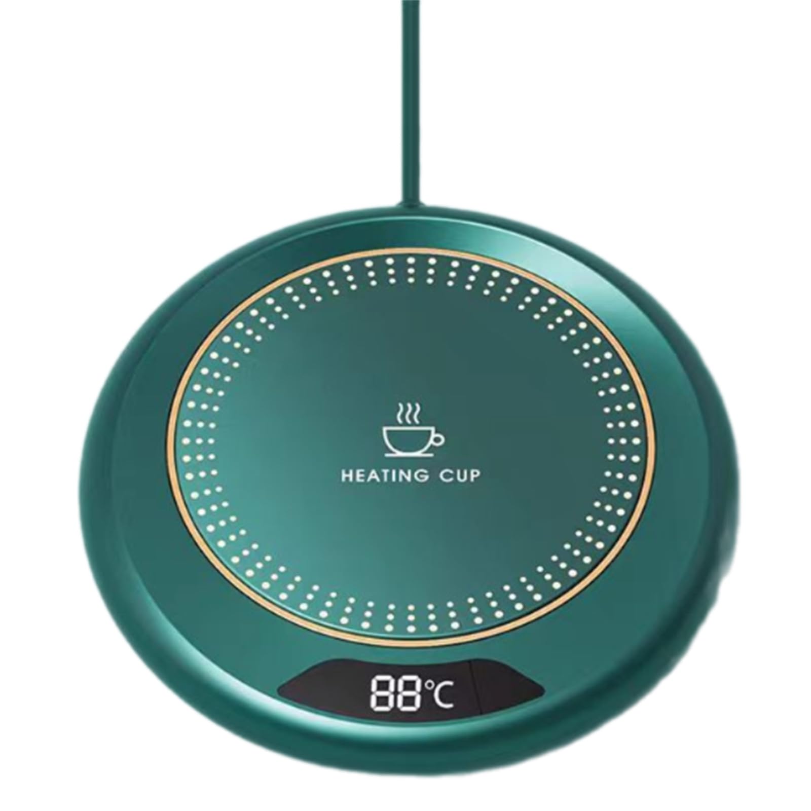 Yilingjc Green Coffee Mug Warmer,Usb Heated Mug Warmer Pad Practical Heated Coaster Beverage Drink Tea Warmer For Office