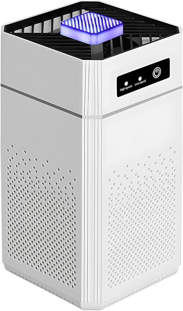 Air Purifier For Home Office, Desktop Efficient Filtration, 3-Speed, 9.6 In Quiet Operation For Bedroom
