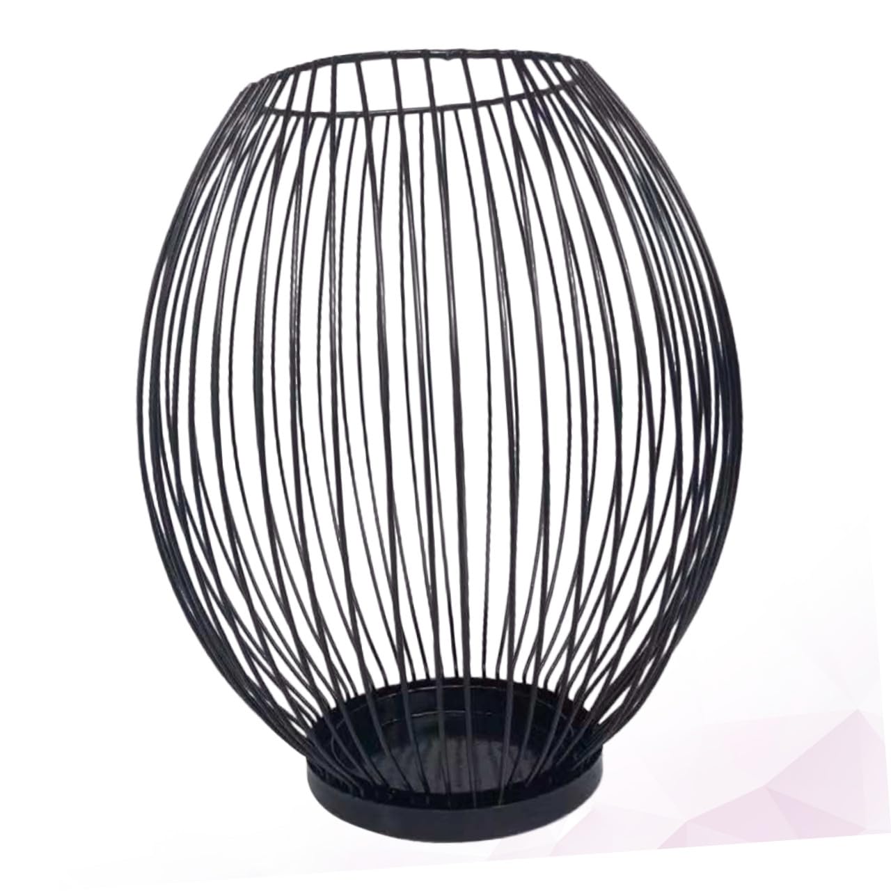 Candelabro de Hierro Forjado Negro Moderno Elegante para Mesa | Adorno Decorativo de Hierro, Estilo Estilizado, Crea Atmósfera Cálida, Adecuado para Fiesta y Hogar