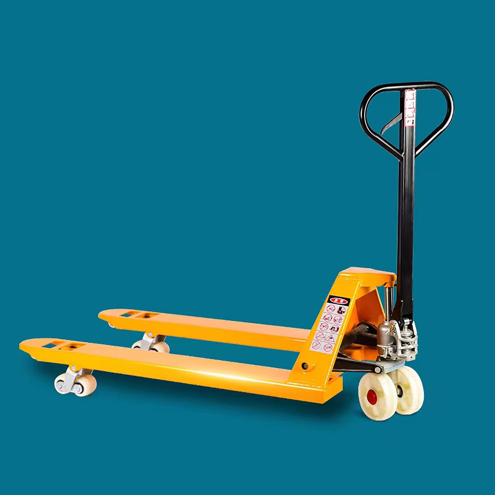 Ręczny hydrauliczny podnośnik paletowy, wózek widłowy Heavy-Du z płytą stalową, szczelny cylinder, manewrowanie 180°, nośność 2T/3T, idealny do magazynowania i transportu materiałów