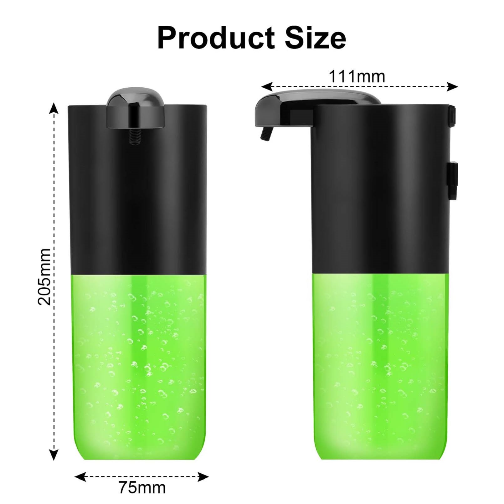 Distributeur De Savon Automatique - Détecteur Infrarouge, Capacité 400 Ml, étanche IPX6, Rechargeable USB, 2 Modes Mousse, Pour Cuisine Ou Salle De Bain