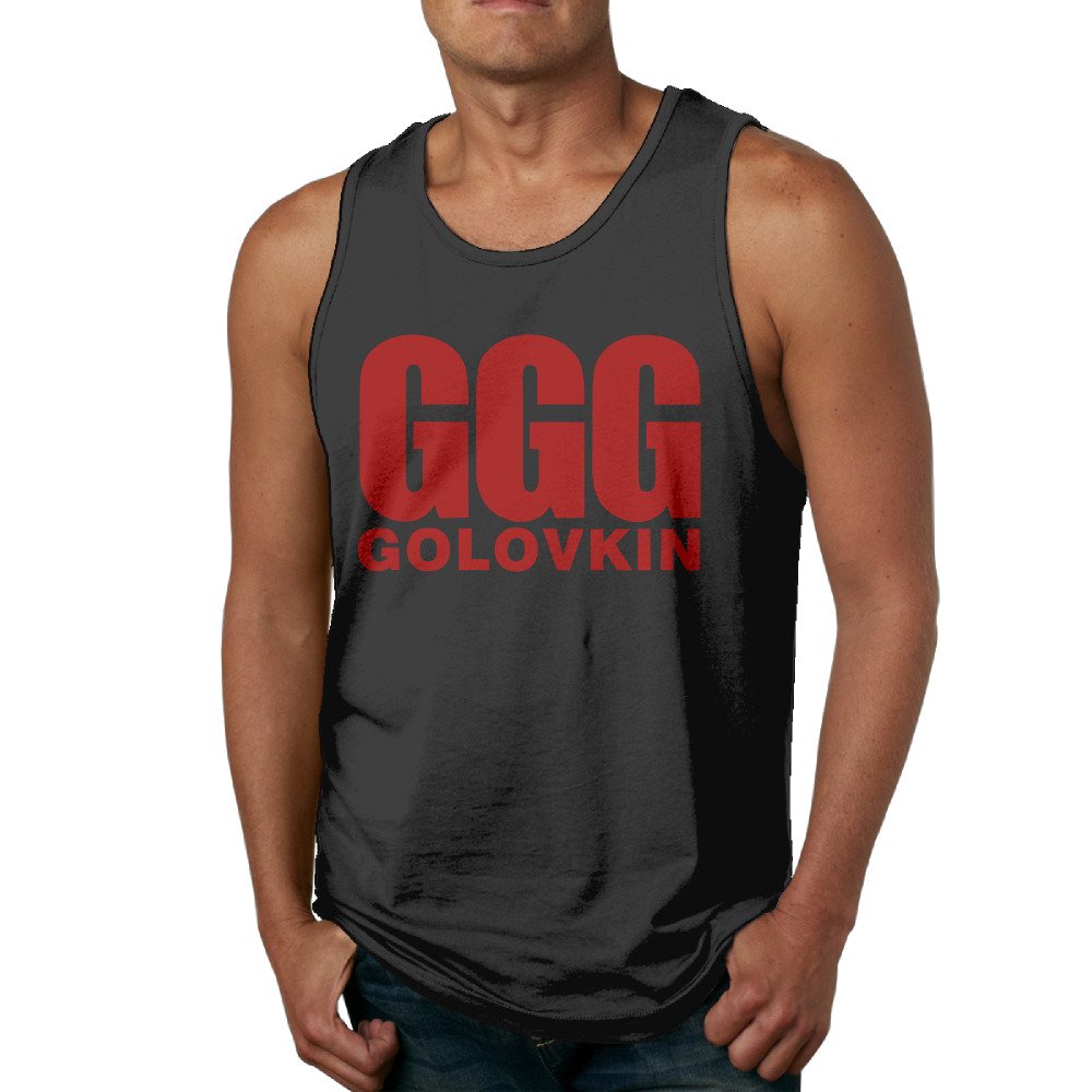 Kaye Joy Men's Gennady Golovkin GGG Tank Top Black XXL Apparel