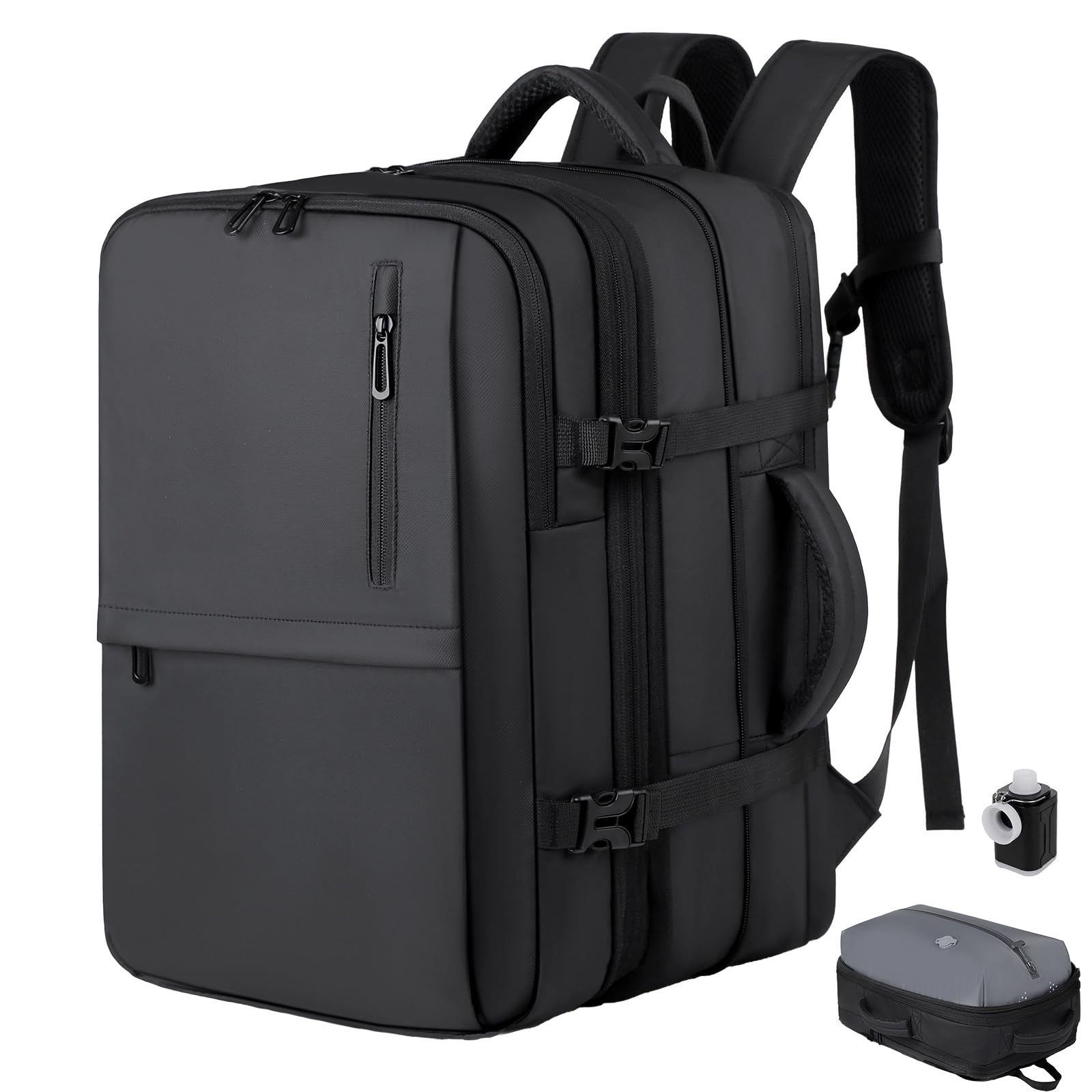 Vacuum Backpack Easyjet Cabin Bag 45x36x20Large Travel Backpack Expandable Personal Carry On Bag Airbag with Pump