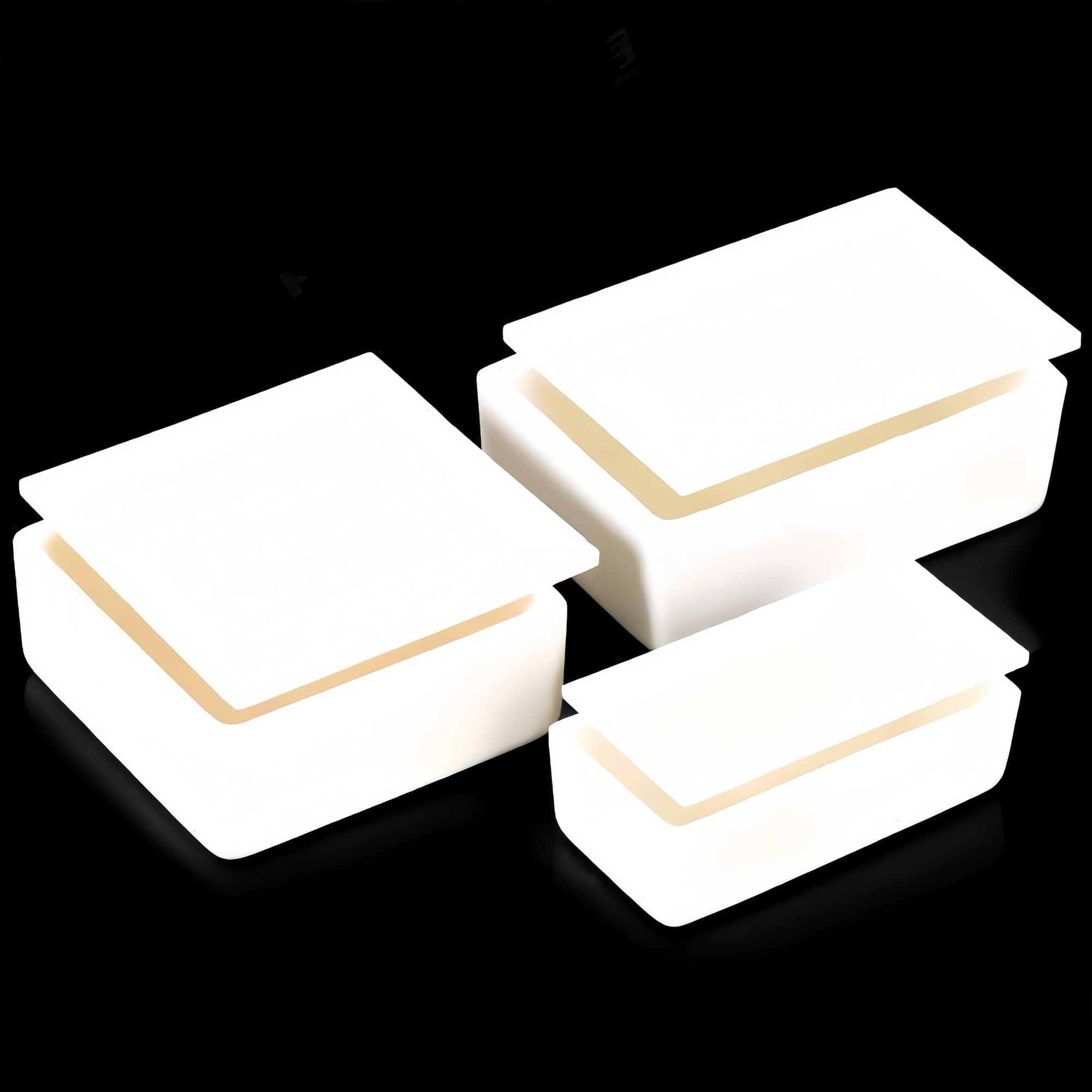 Crisol de alúmina 99,3% con tapa - 1 pieza | 90x60x20mm