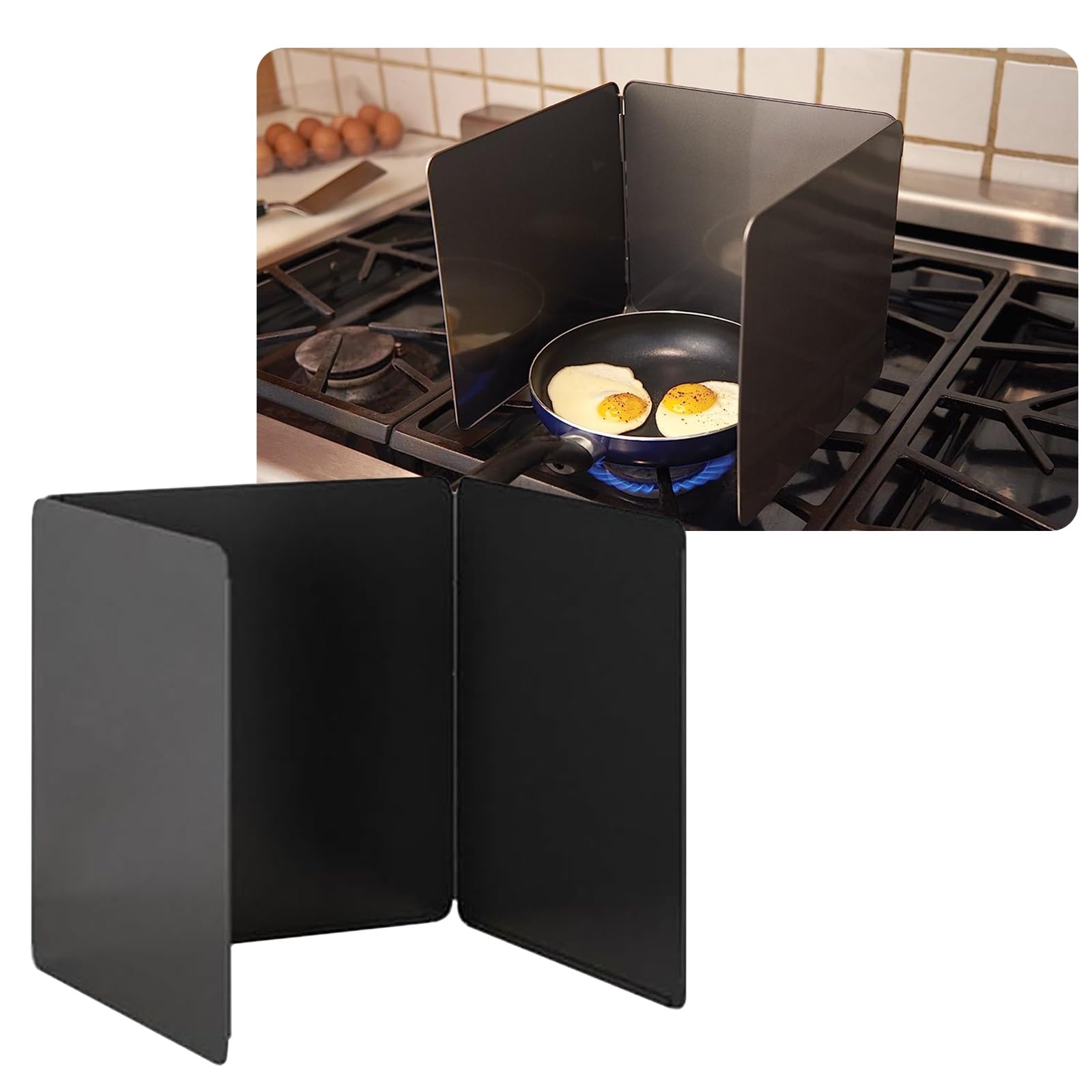 LIYI929GP Foldable Splatter Shield Guard Screen For Induction And Gas Cooker, Caravan, Camping Stove Draft Shield, Sink Vegetable Washing Waterproof Cover, Stove Splatter Guard Oil Splash Guard