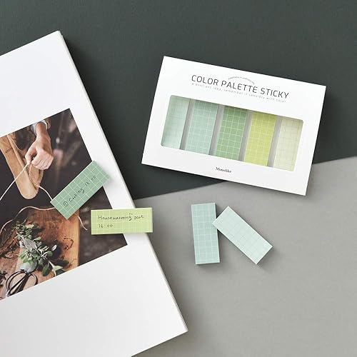 Miniatura 5 de Monolike Paleta de colores de rejilla adhesiva 500 C Set 4p - Bloc de notas autoadhesivo 30 hojas