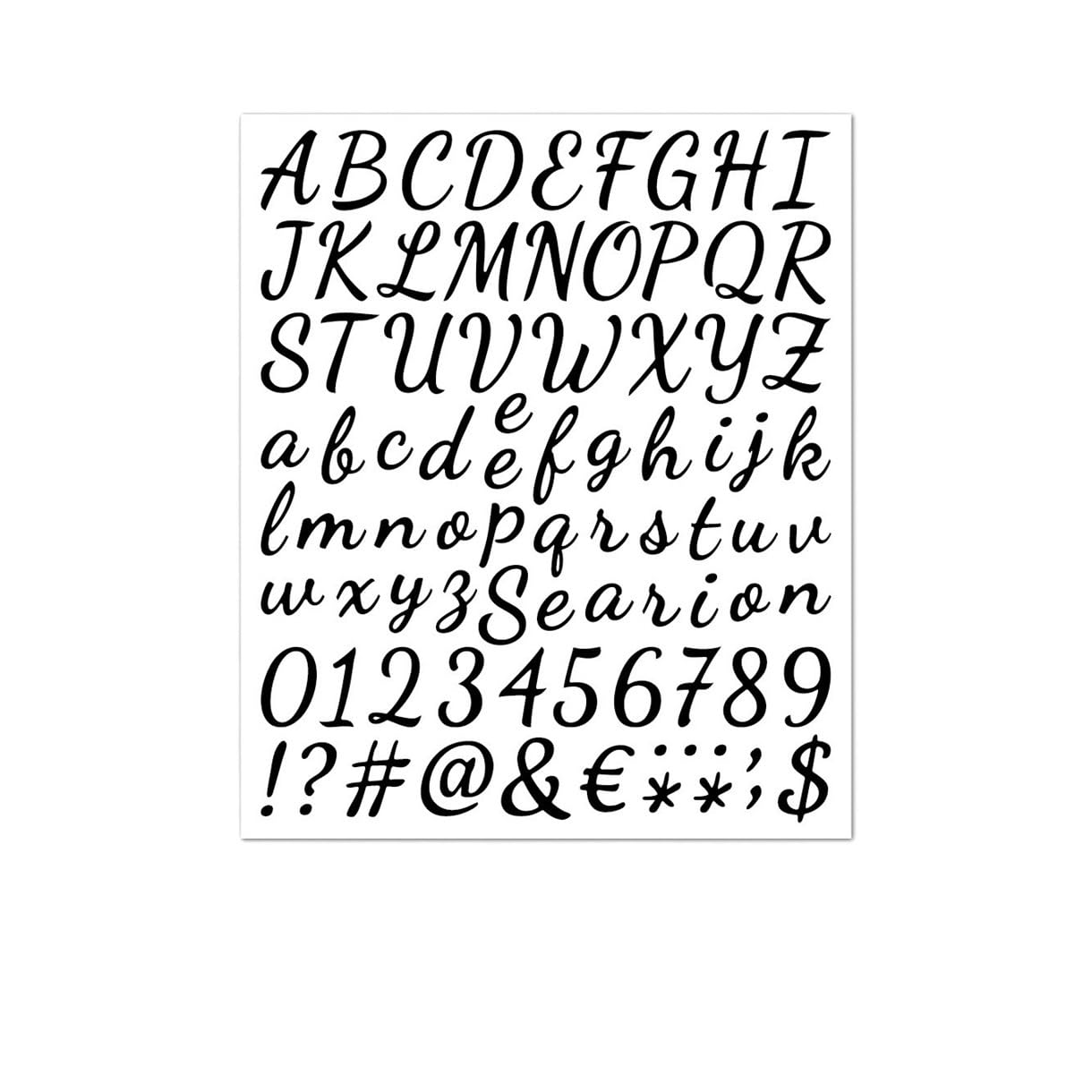 5 Sheets 1 Inch Alphabet Stickers - Waterproof DIY Craft Letters, Numbers & Symbols for Home Decor and Labeling(Color4)