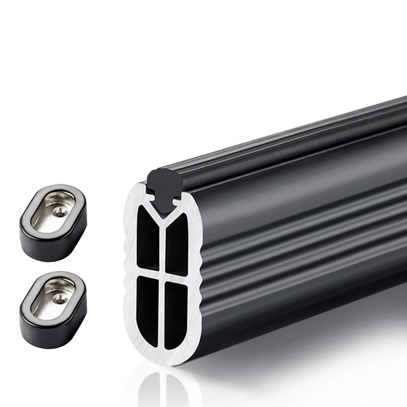Tiges de suspension réglables en aluminium pour organisation de placard avec système de séparation de pièce, capacité de 300 kg