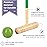 ApudArmis 32In Six Player Croquet Set with Deluxe Premiun Pine Wooden Mallets,Colored Ball,Wickets,Stakes - Lawn Backyard Game Set for Adults/Teens/Family (Large Carry Bag Including)
