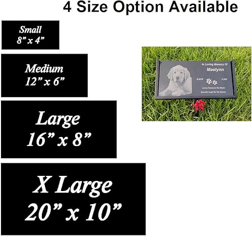 Miniatura 2 de Placa conmemorativa personalizada para mascotas, perros, gatos, lápida grabada personalizada, piedra conmemorativa para un ser querido perdido,