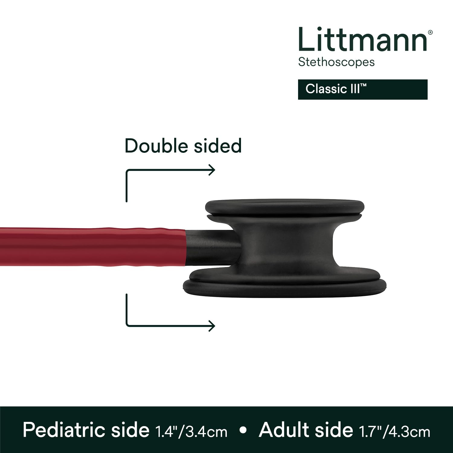 3M Littmann Classic III Monitoring Stethoscope, 5868, More Than 2X