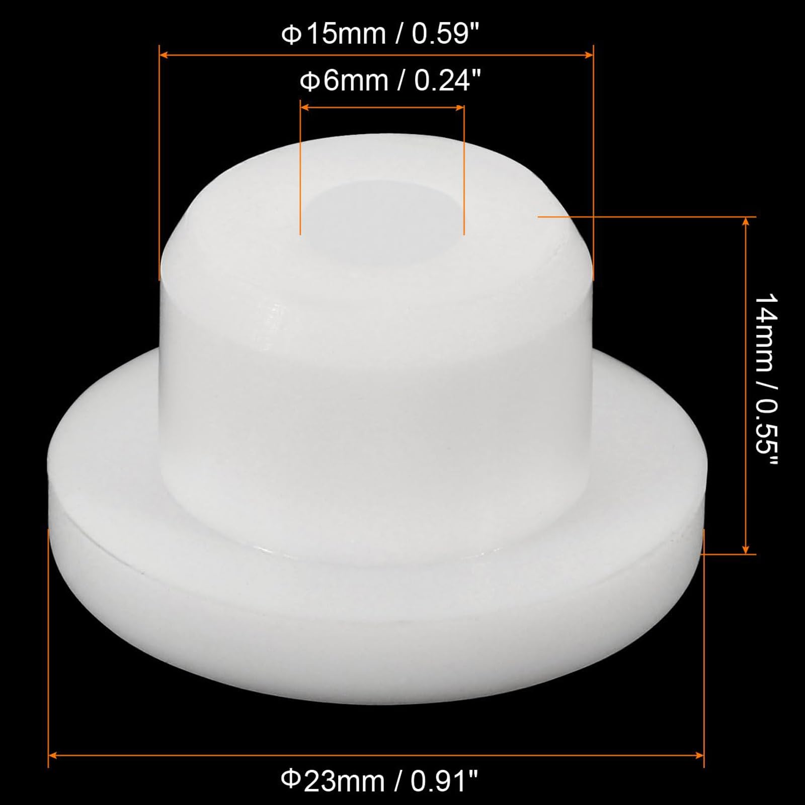 TA-VIGOR 12Pcs Silicone Hole Plugs, 15mm Diameter Hole Stoppers - Image 2