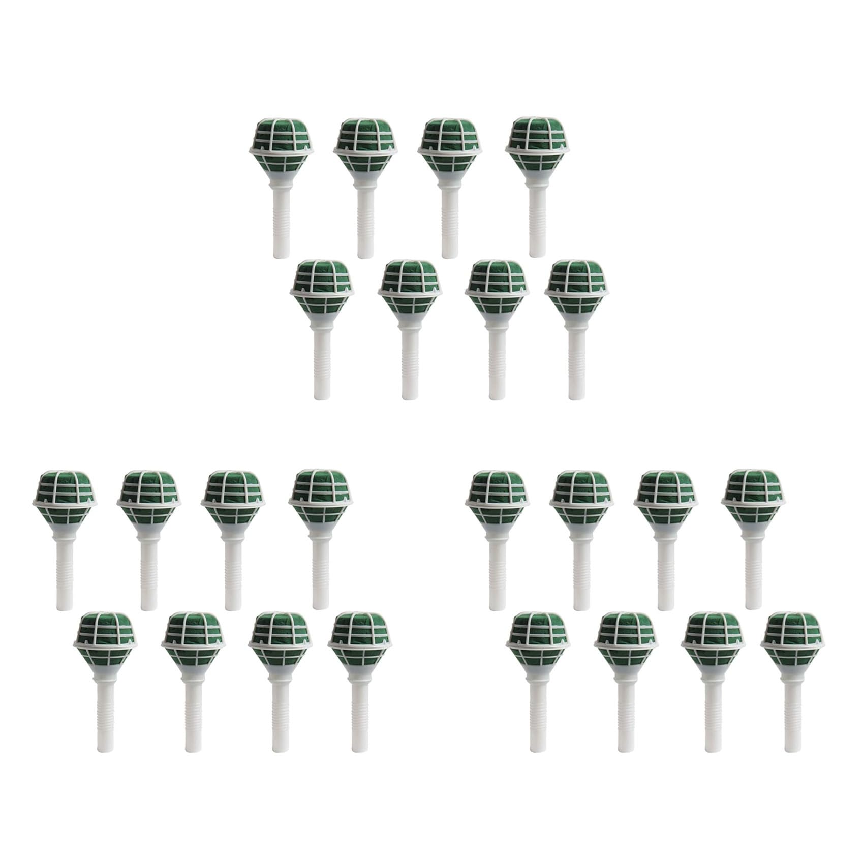 Hndhbfgrt 24 Pack Foam Floral Handle Bouquet Holder Flower Bouquet Holder for Flower Arrangement Wedding Bouquet Supplies