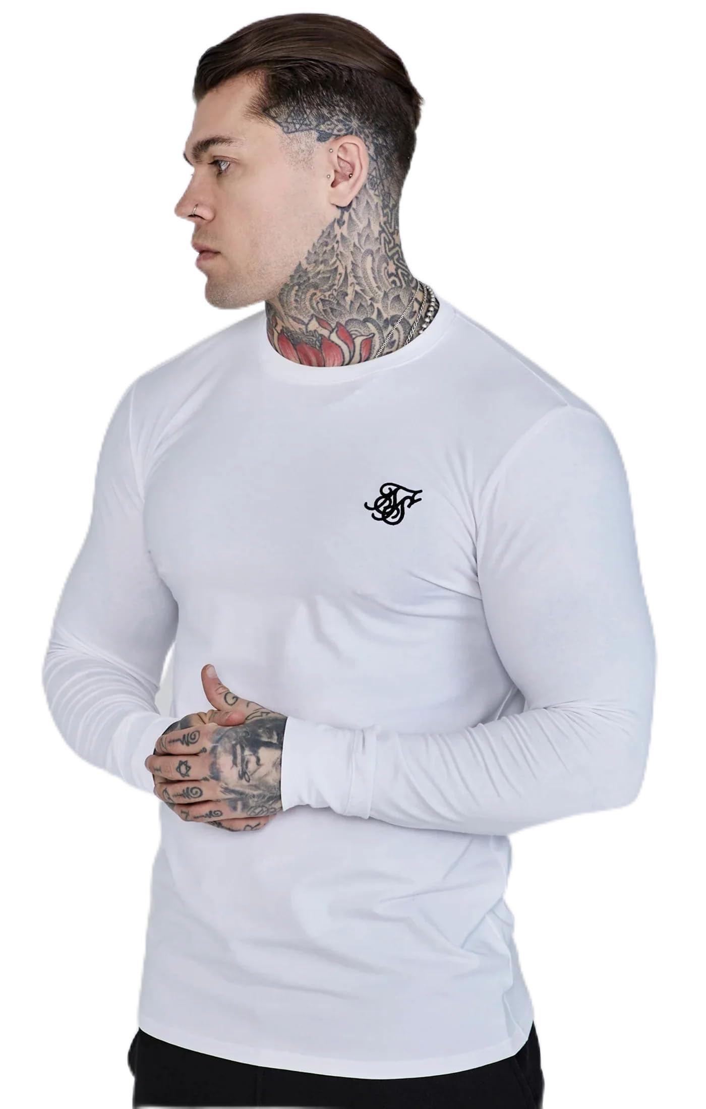 Siksilk Men's Black Essentials T-Shirt in Size M, Sports Direct