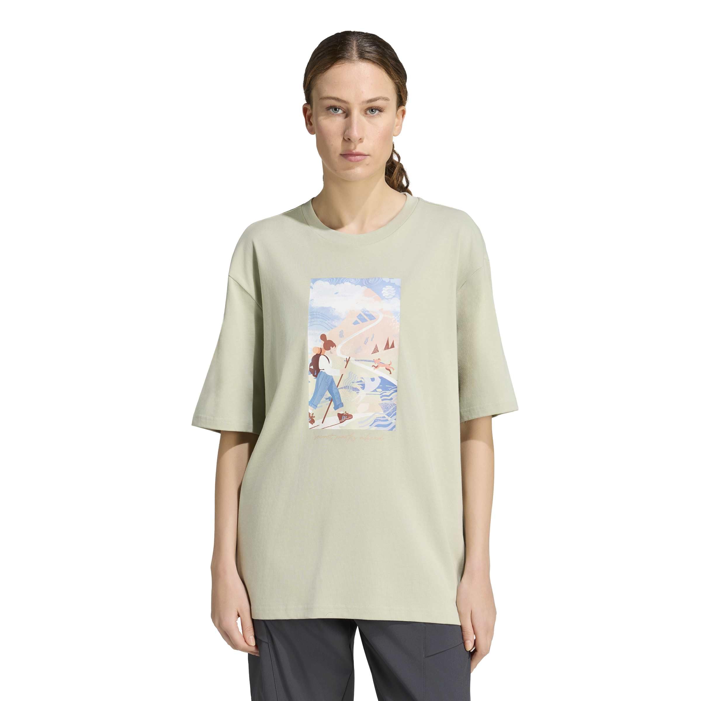 adidas Women's T-Shirt Graphique Terrex Secret Paths Ahead