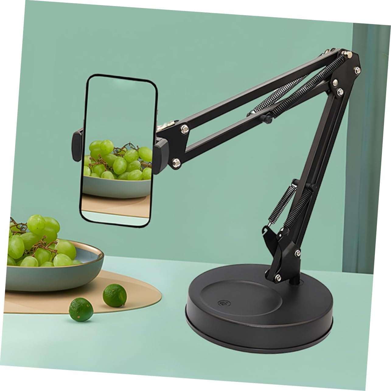 Operitacx Soporte Ajustable para Teléfono Móvil Soporte de Escritorio para Teléfono Móvil Estructura Razonable para Fotografía y Grabación en Múltiples Ángulos