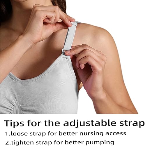 Miniatura 4 de iLoveSIA Paquete de 3 brasieres de lactancia y bombeo todo en uno manos libres negro  gris  beige talla M