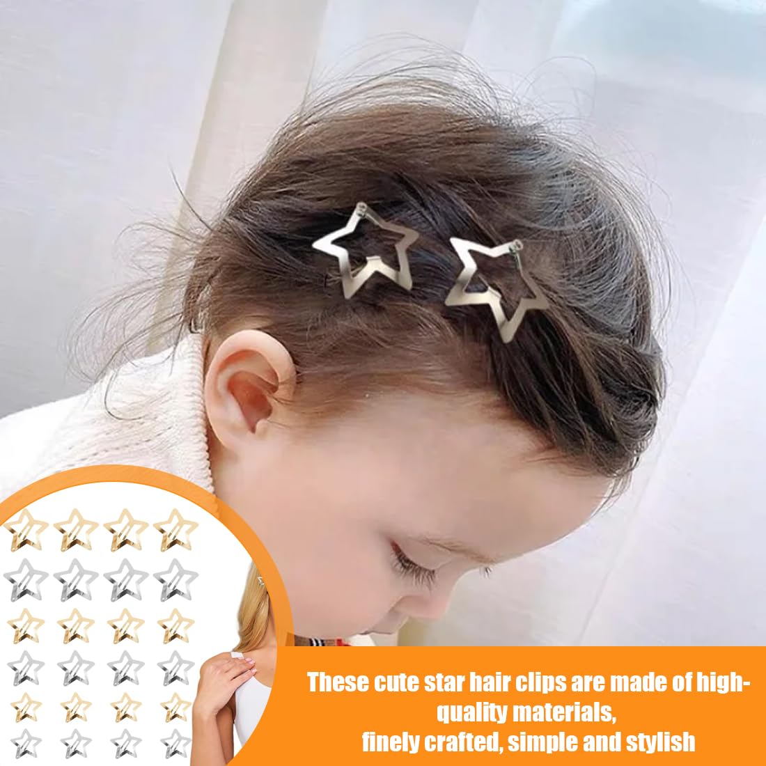 NUEAYMS Molletta Per Capelli A Stella In Peluche | Forcina Morbida Per Donne E Ragazze | Accessorio Carino - 2