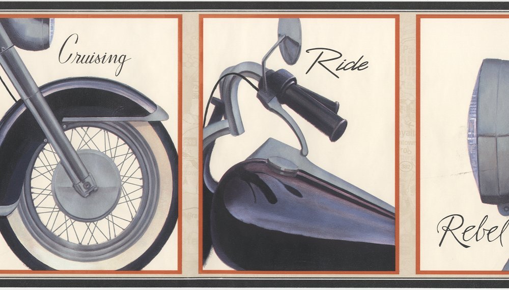 Motorbike - bm9075b - Wallpaper Borders