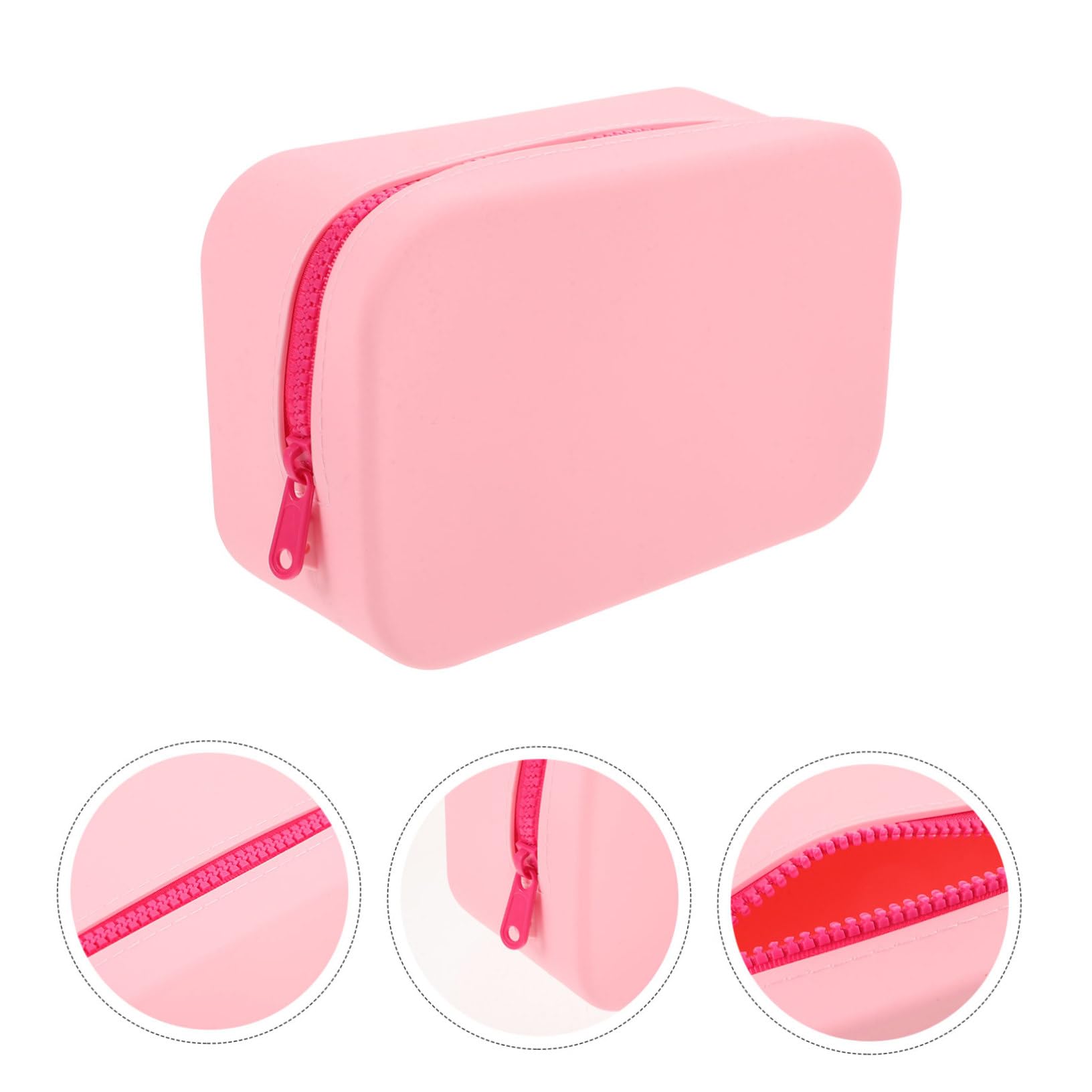 Didiseaon 4 Uds Bolsa De Cosméticos De Silicona Bolsa De Maquillaje De Silicona Bolsa De Cosméticos Bolsas De Aseo para Viajar Estuche para Brochas De Maquillaje Organizador De Brochas De