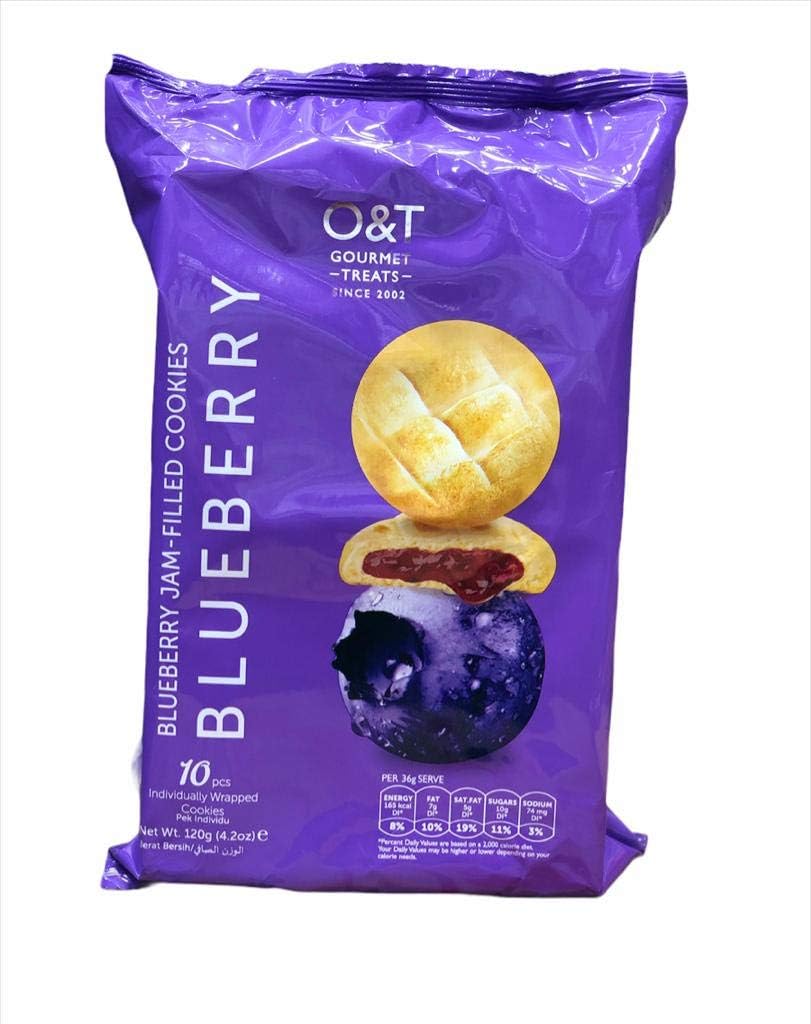 O&T Gourmet Treats Blueberry JAM Filled Cookies 120g-picture-10
