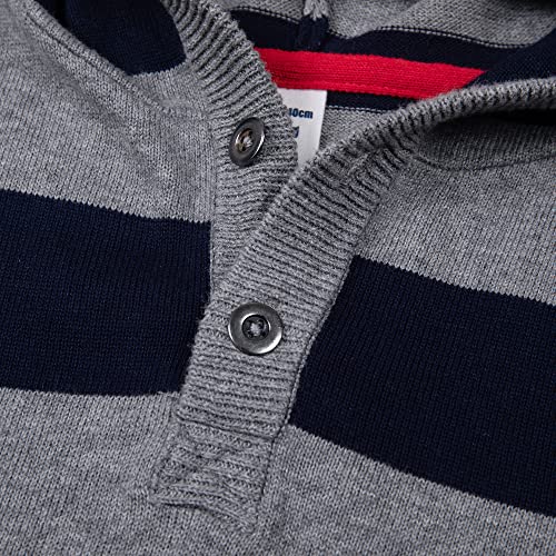 Image of BOBOYOYO Boys Sweaters 100% Cotton Cable Knit Kids Sweater Striped Pullover