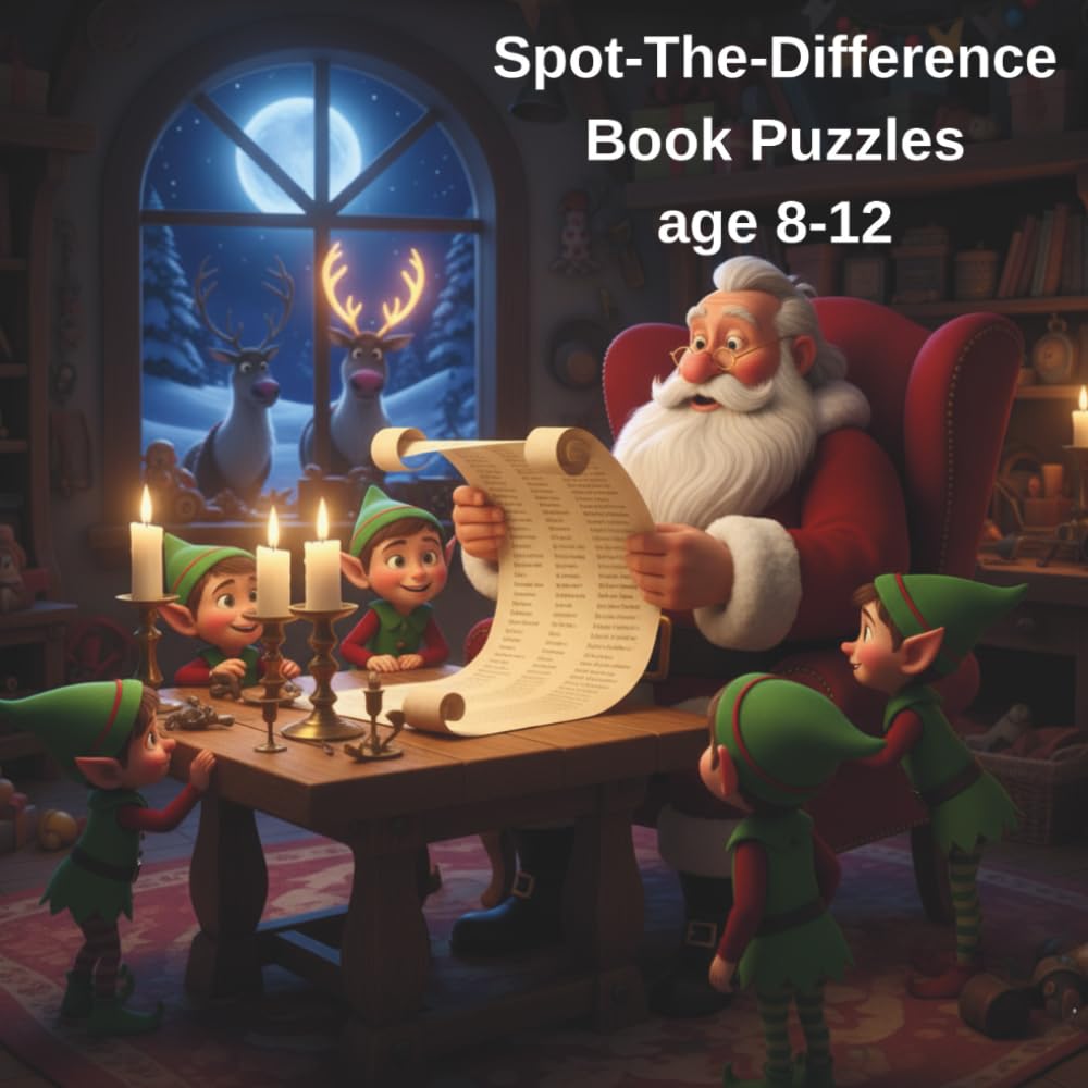 Spot-The-Difference Book Puzzle Age 8-12