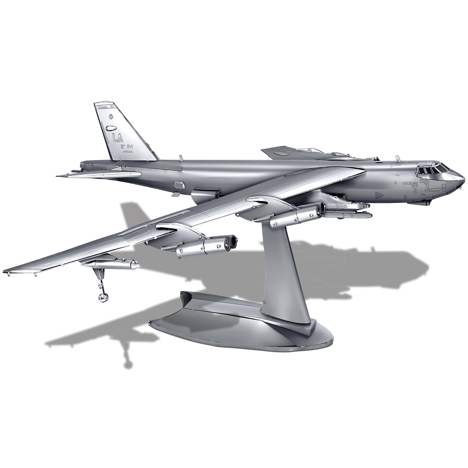 Piececool 3D Puzzle for Adults B-52 Bomber Stratofortress US Military Airplane Metal Model Building Kit DIY Building Brain Teaser Puzzles for Dad Boyfriend Gift & Desk Decoration