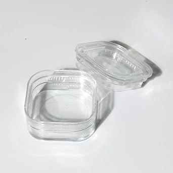 High Elastic Membrane Box for Chip & Wafer Storage, Anti-Vibration Box for Semiconductor Device Transport/Protection, Transparent Shockproof Sample Container 3816, 30/Group