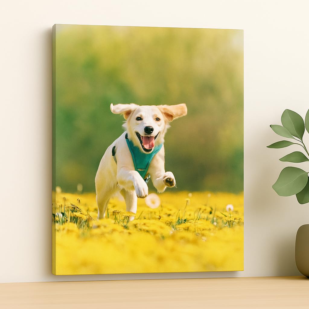 EvoArtPrints Personalised Canvas Prints | Custom Photo Gifts for Family, Pets & Special Occasions | Wall Art Décor (40L x 30W x 2H cm)