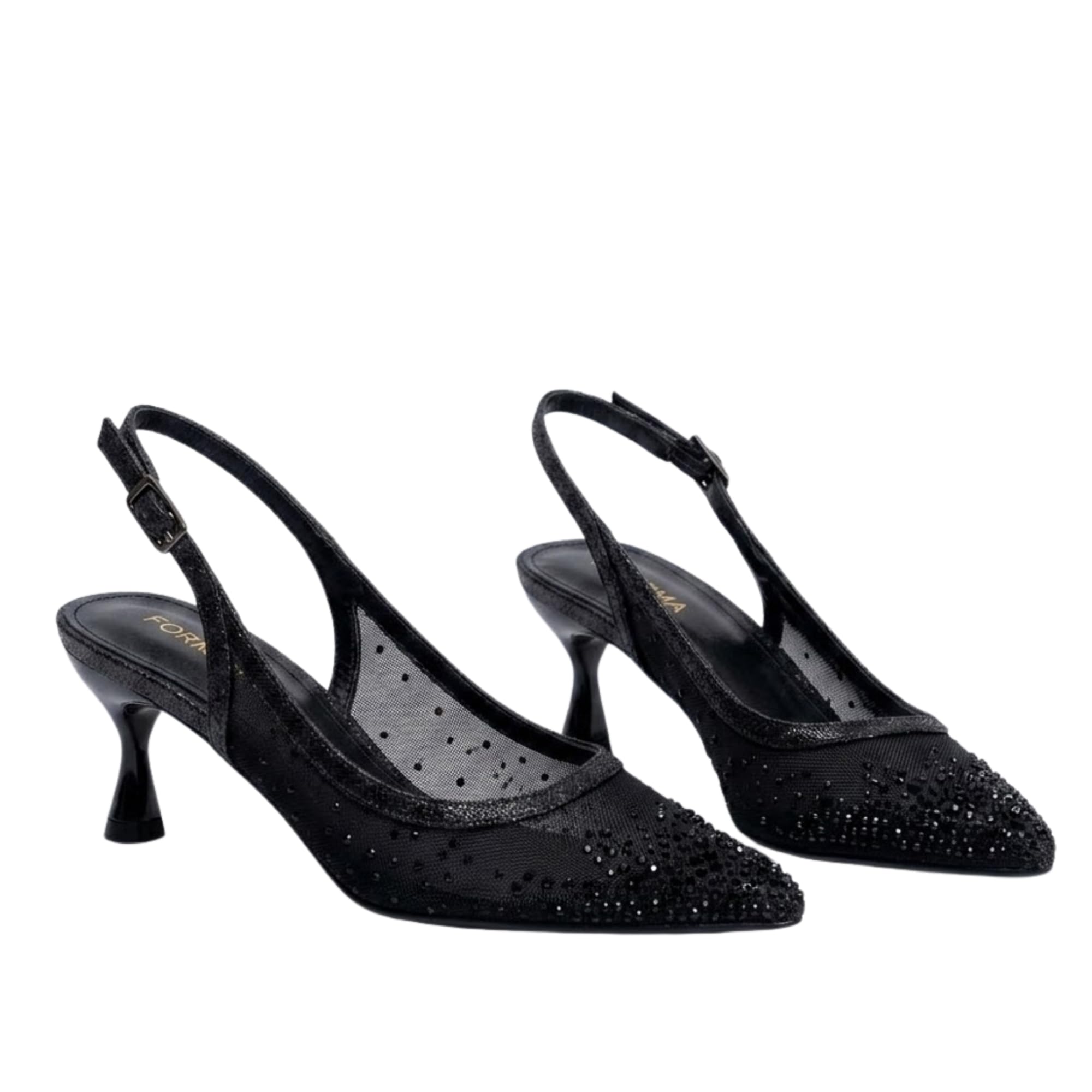 the night out - women's black mules | party