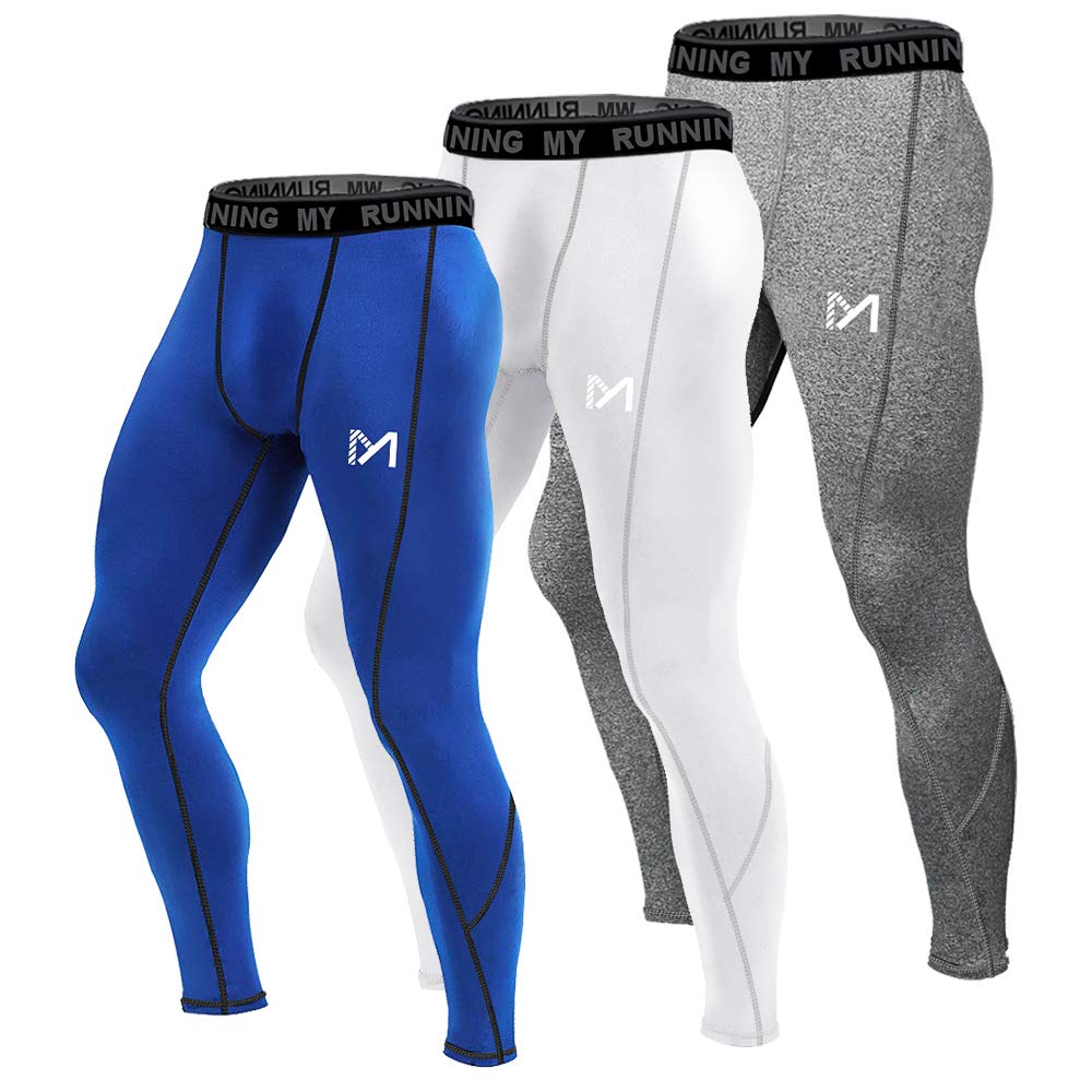 MEETYOOMen's Cool Dry Sports Workout Running Tights Leggings